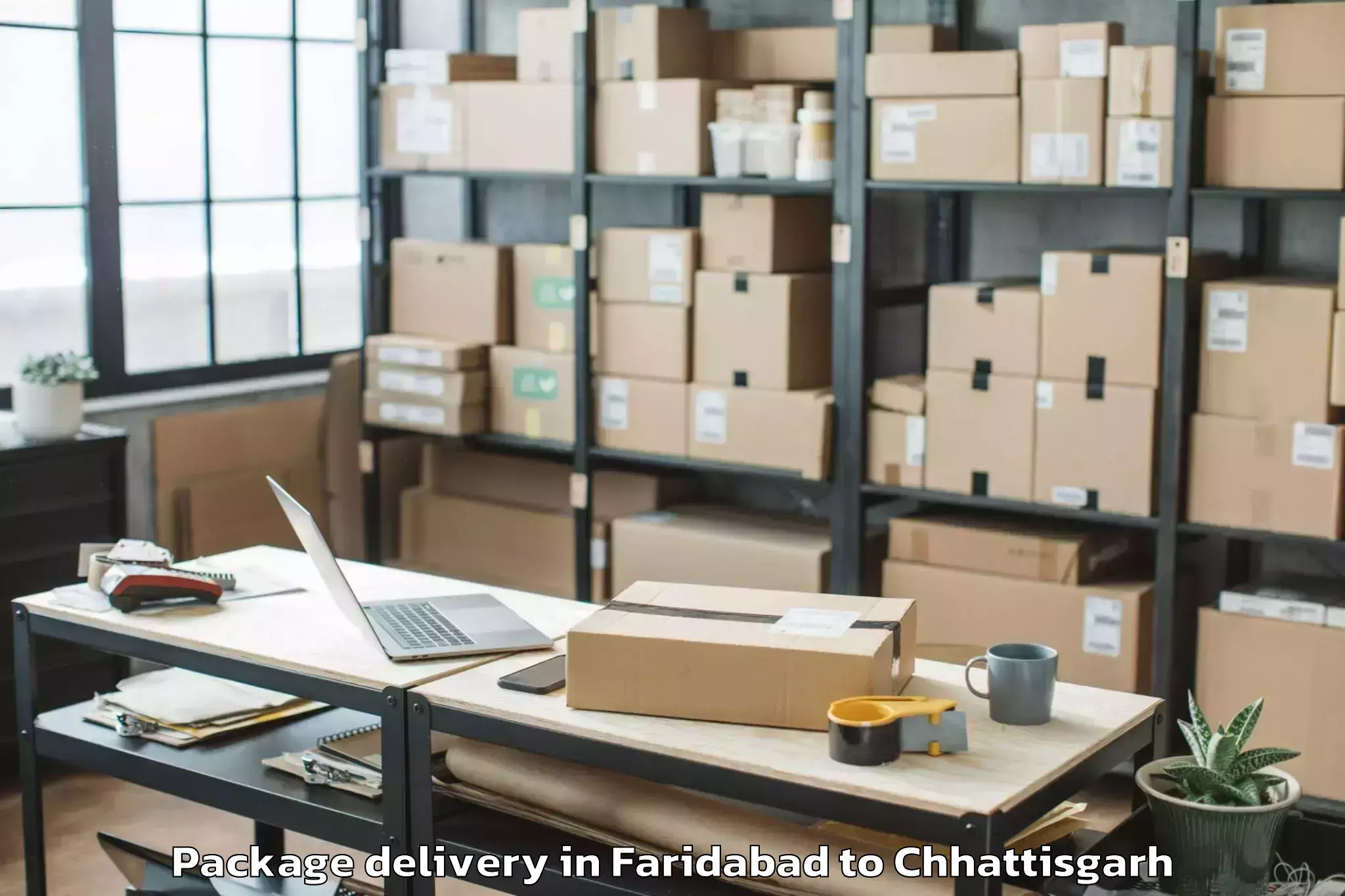 Reliable Faridabad to Ambikapur Package Delivery